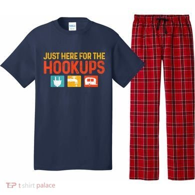 Just Here For The Hookups Motorhome Camping Rv Pajama Set
