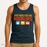 Just Here For The Hookups Motorhome Camping Rv Tank Top thumb 3