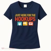 Just Here For The Hookups Motorhome Camping Rv Women's T-Shirt thumb 0
