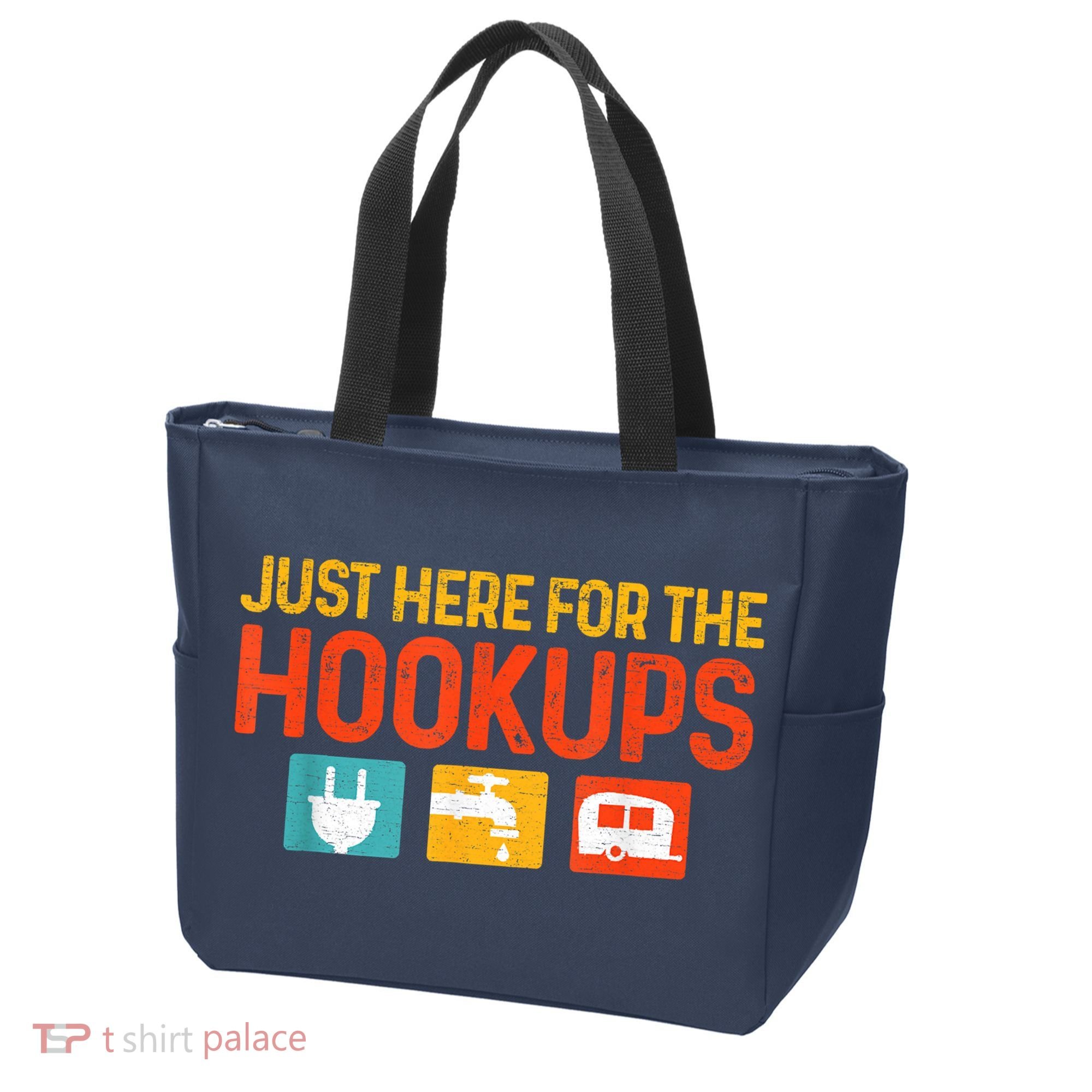 Just Here For The Hookups Motorhome Camping Rv Tote Bag