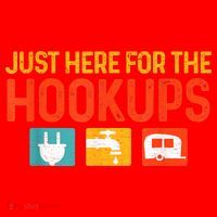 Just Here For The Hookups Motorhome Camping Rv Santa Hat thumb 1