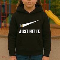 Just Hit It Marijuana Kids Hoodie thumb 3