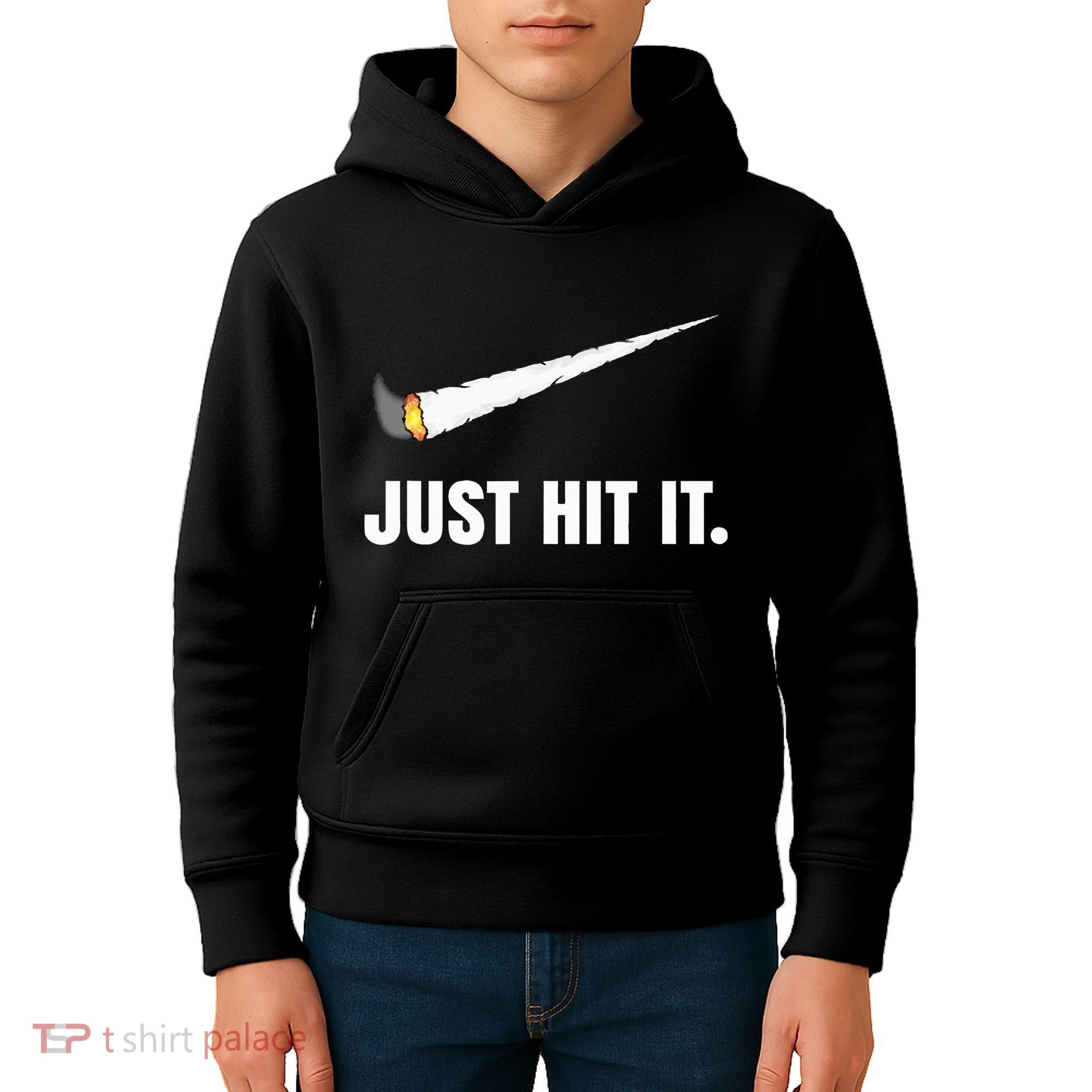 Just Hit It Marijuana Kids Hoodie