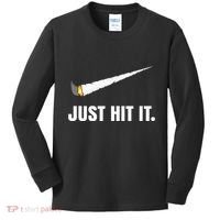 Just Hit It Marijuana Kids Long Sleeve Shirt thumb 0