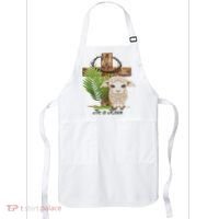 Jesus He Is Risen Lamb Cross Thorn Crown Faith Easter Apron thumb 0