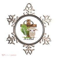 Jesus He Is Risen Lamb Cross Thorn Crown Faith Easter Ornament thumb 0