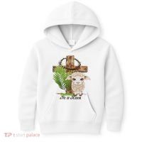 Jesus He Is Risen Lamb Cross Thorn Crown Faith Easter Kids Hoodie thumb 0