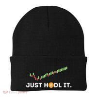 Just Hodl It Funny Crypto Trader Btc Bitcoin Investor Beanie thumb 0