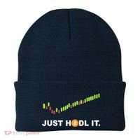 Just Hodl It Funny Crypto Trader Btc Bitcoin Investor Beanie thumb 0