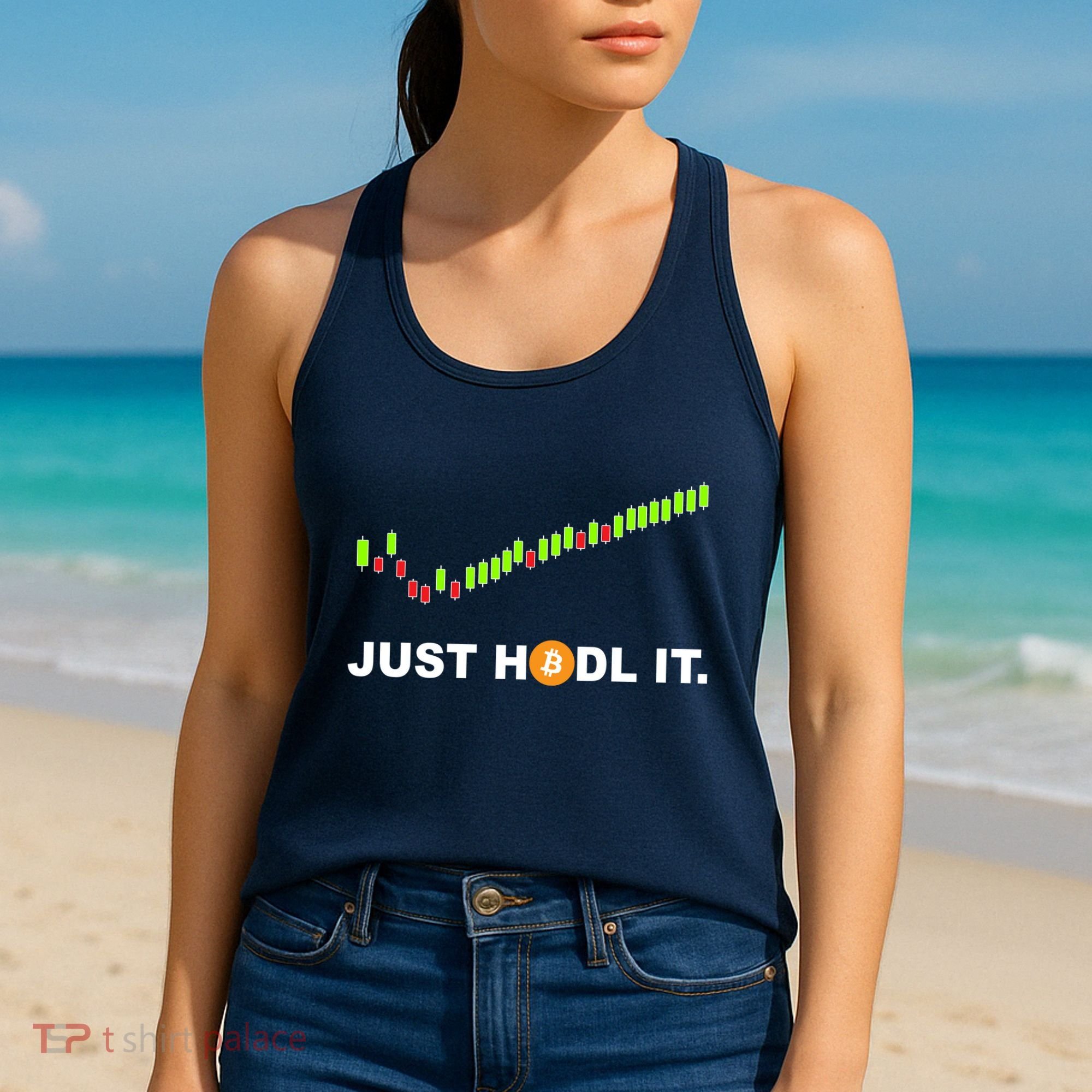 Just Hodl It Funny Crypto Trader Btc Bitcoin Investor Women's Tank Top
