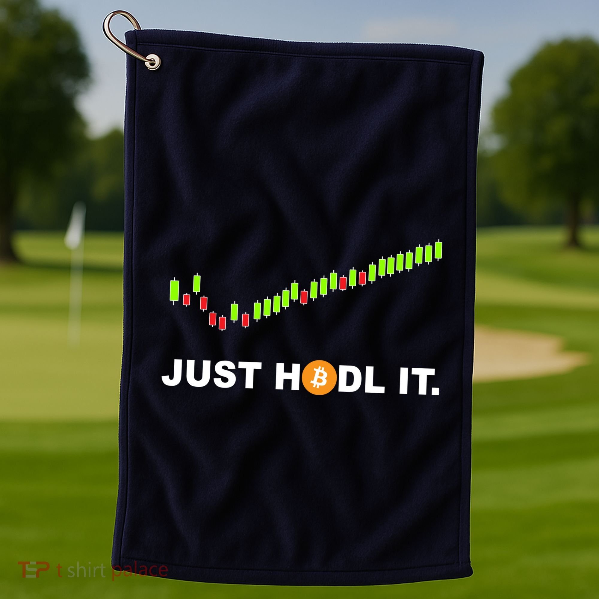 Just Hodl It Funny Crypto Trader Btc Bitcoin Investor Golf Towel