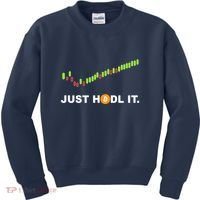 Just Hodl It Funny Crypto Trader Btc Bitcoin Investor Kids Sweatshirt thumb 0