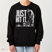 Just Hit It Funny Golf Women's Sweatshirt thumb 0
