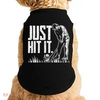 Just Hit It Funny Golf Doggie Tank thumb 0