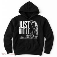 Just Hit It Funny Golf Hoodie thumb 0