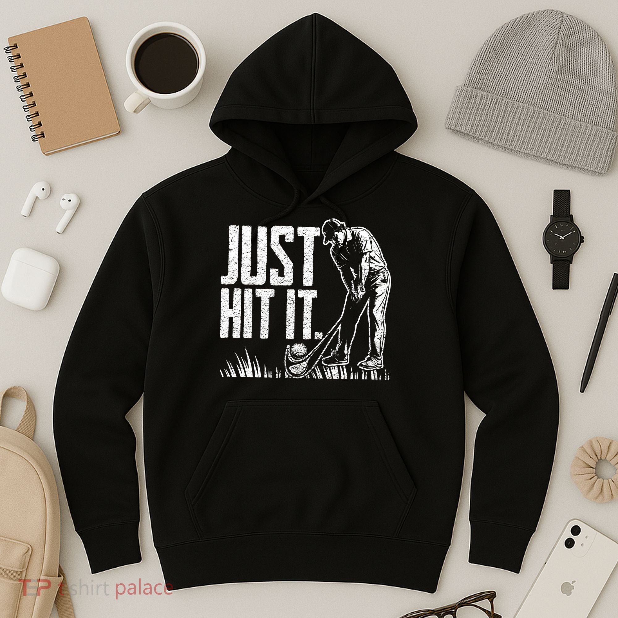Just Hit It Funny Golf Hoodie