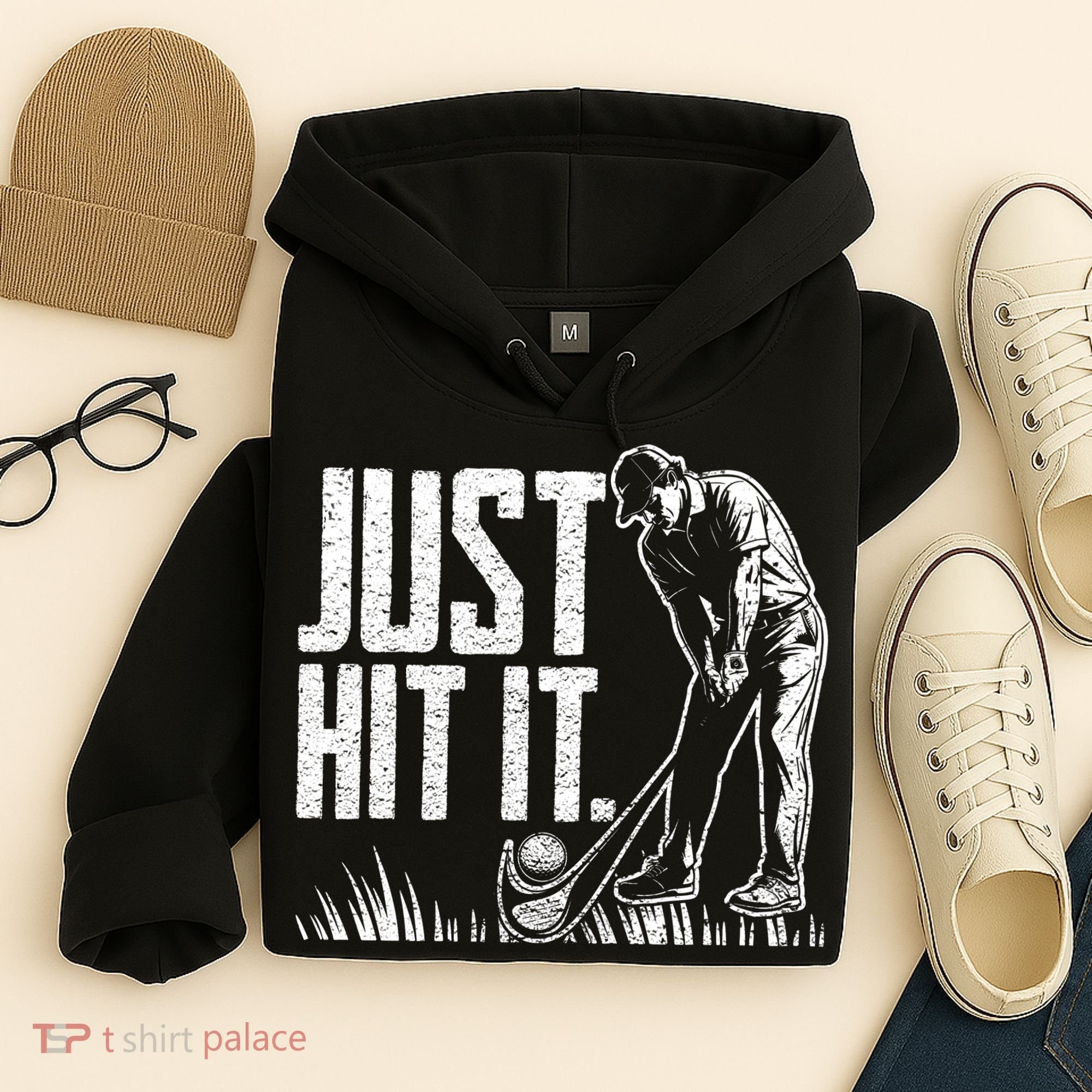 Just Hit It Funny Golf Hoodie