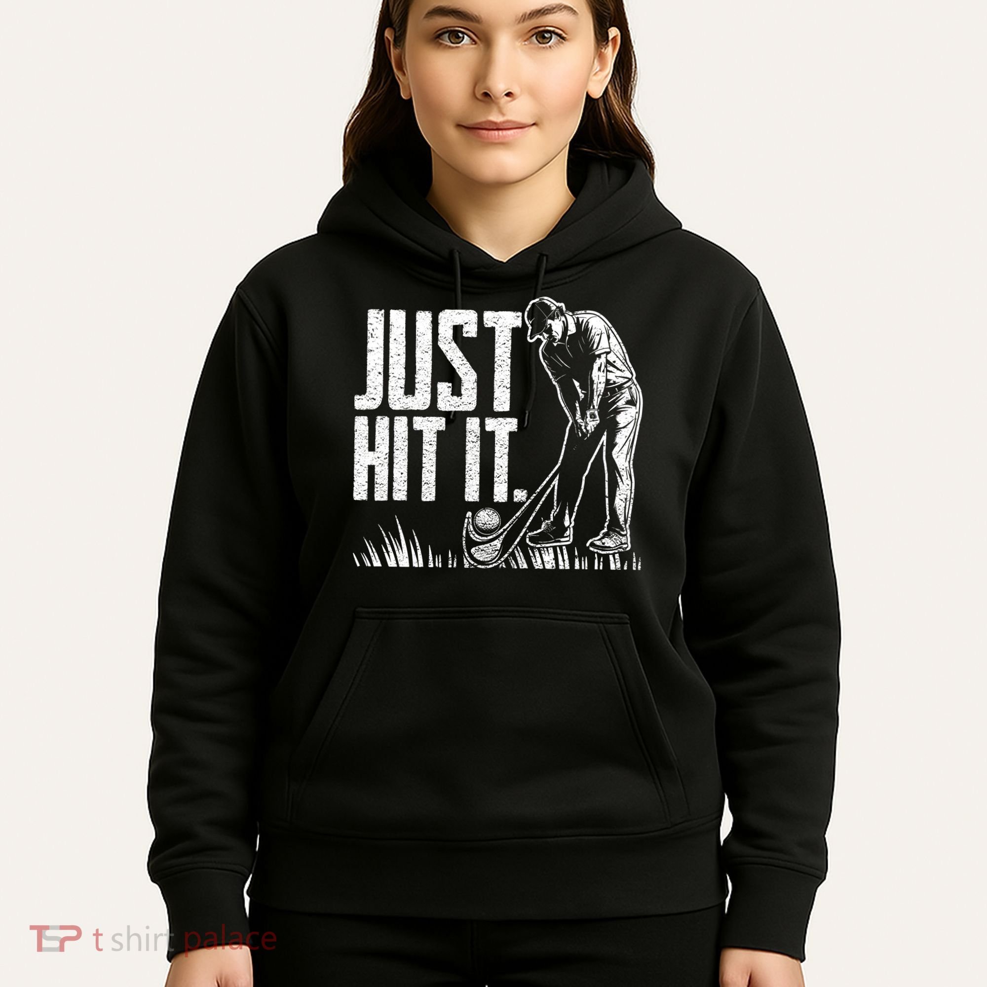Just Hit It Funny Golf Hoodie