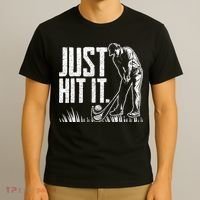 Just Hit It Funny Golf T-Shirt thumb 3