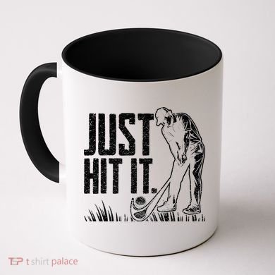 Just Hit It Funny Golf Coffee Mug