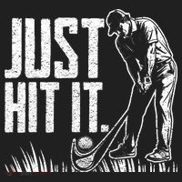 Just Hit It Funny Golf Beanie thumb 2