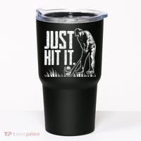 Just Hit It Funny Golf Tumbler thumb 0