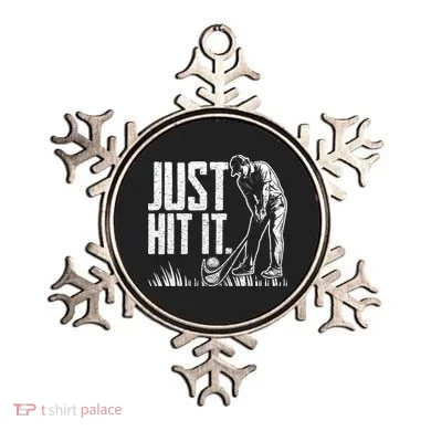 Just Hit It Funny Golf Ornament