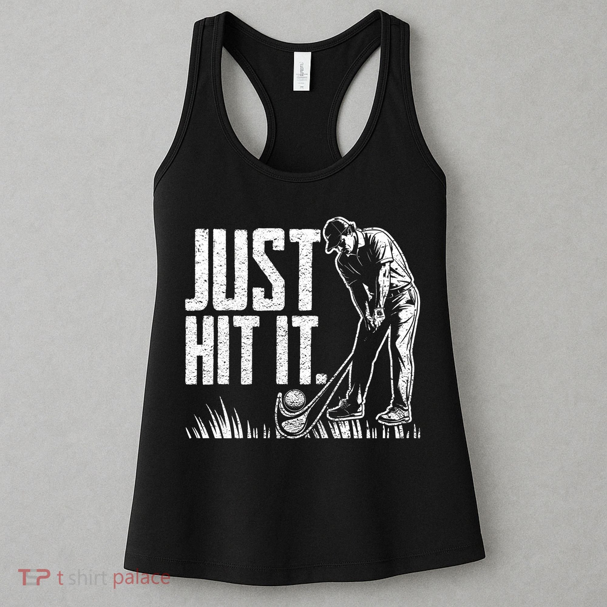 Just Hit It Funny Golf Women's Tank Top