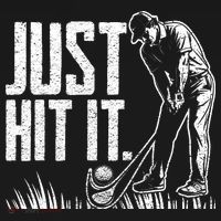Just Hit It Funny Golf Toddler Hoodie thumb 2