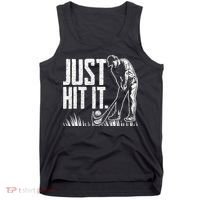 Just Hit It Funny Golf Tank Top thumb 0