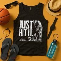 Just Hit It Funny Golf Tank Top thumb 4