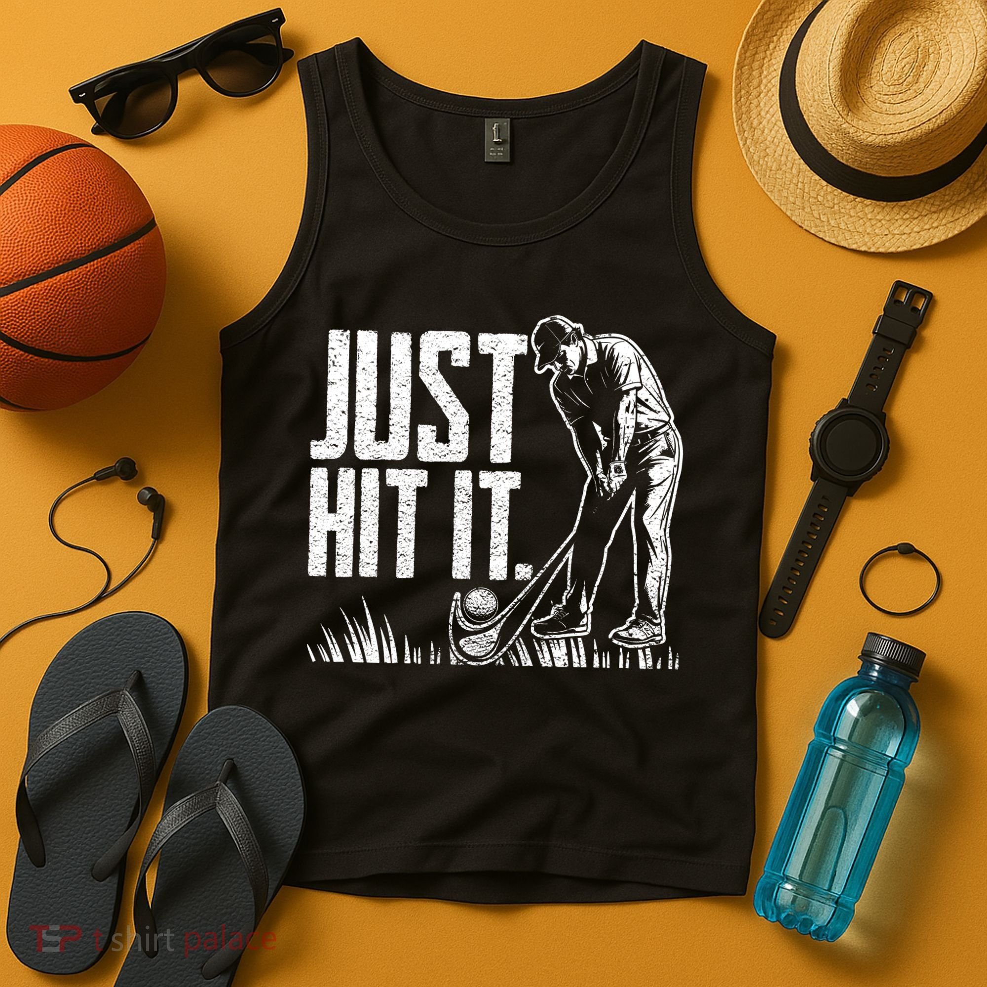 Just Hit It Funny Golf Tank Top