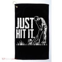 Just Hit It Funny Golf Golf Towel thumb 0