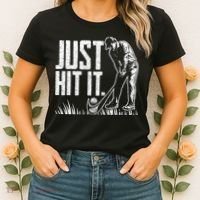 Just Hit It Funny Golf Women's T-Shirt thumb 2