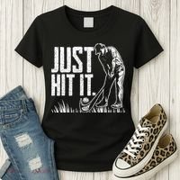 Just Hit It Funny Golf Women's T-Shirt thumb 3