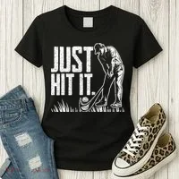 Just Hit It Funny Golf Women's T-Shirt thumb 3