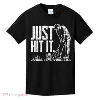 Just Hit It Funny Golf Kids T-Shirt thumb 0