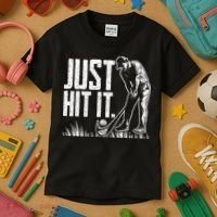 Just Hit It Funny Golf Kids T-Shirt thumb 3