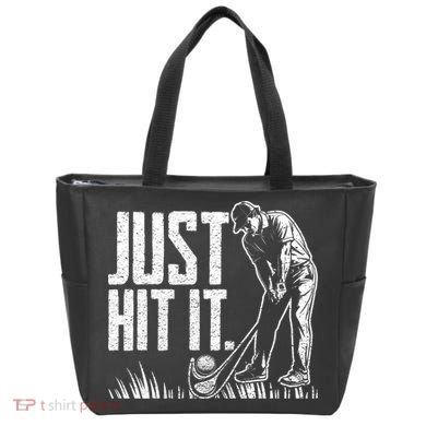 Just Hit It Funny Golf Tote Bag