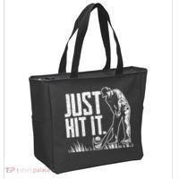 Just Hit It Funny Golf Tote Bag thumb 2
