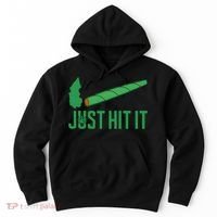 Just Hit It Weed Joint Happy 420 Day Weed Lover Marijuana Weed Smoker Hoodie thumb 0