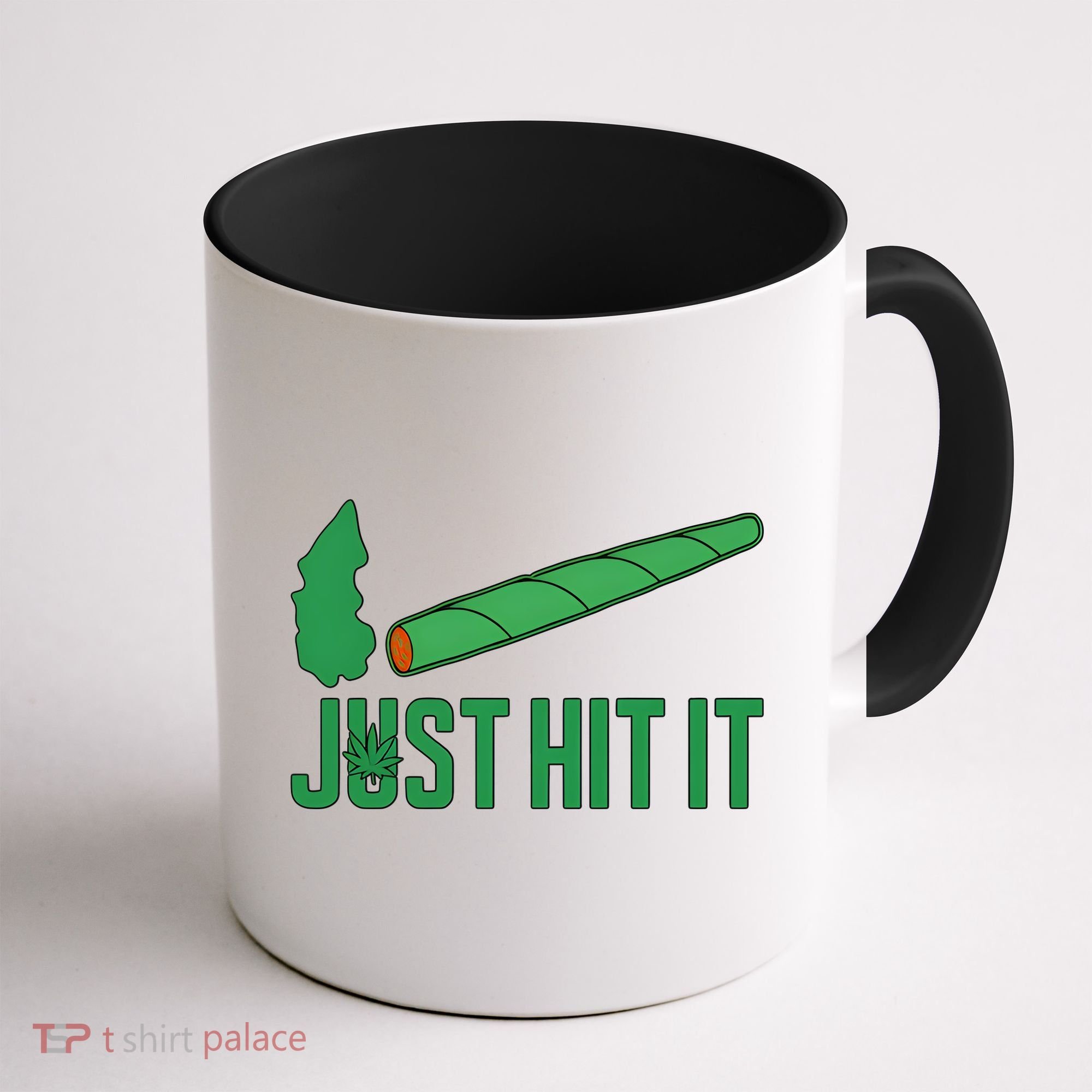 Just Hit It Weed Joint Happy 420 Day Weed Lover Marijuana Weed Smoker Coffee Mug