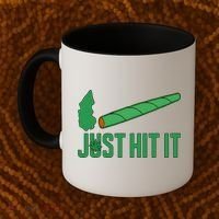 Just Hit It Weed Joint Happy 420 Day Weed Lover Marijuana Weed Smoker Coffee Mug thumb 2