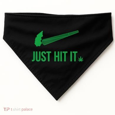 Just Hit It Cannabis Smoker USA-Made Doggie Bandana