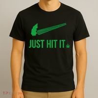 Just Hit It Cannabis Smoker T-Shirt thumb 3