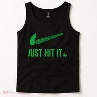Just Hit It Cannabis Smoker Tank Top thumb 2