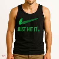Just Hit It Cannabis Smoker Tank Top thumb 3