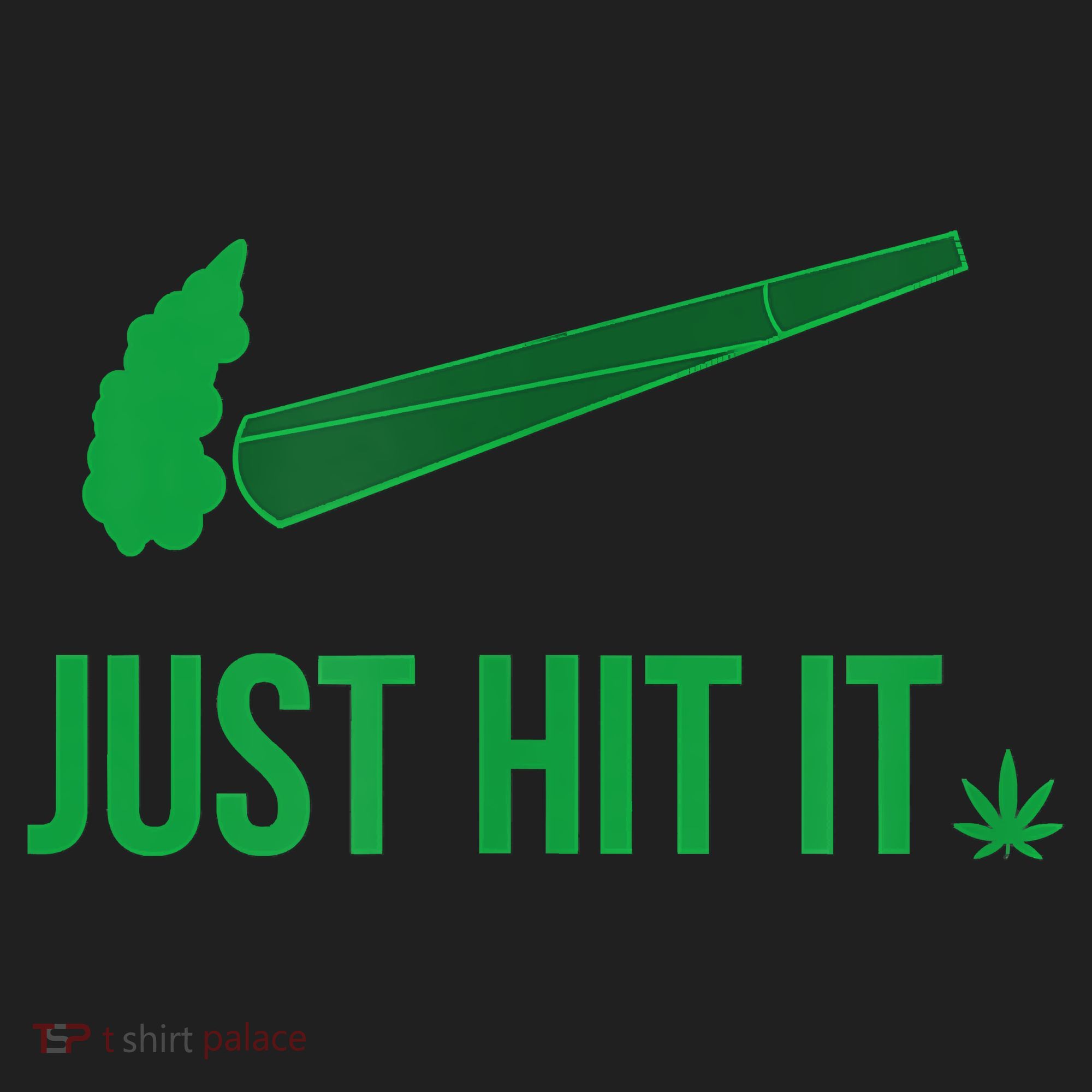 Just Hit It Cannabis Smoker Golf Towel