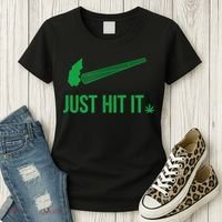 Just Hit It Cannabis Smoker Women's T-Shirt thumb 3