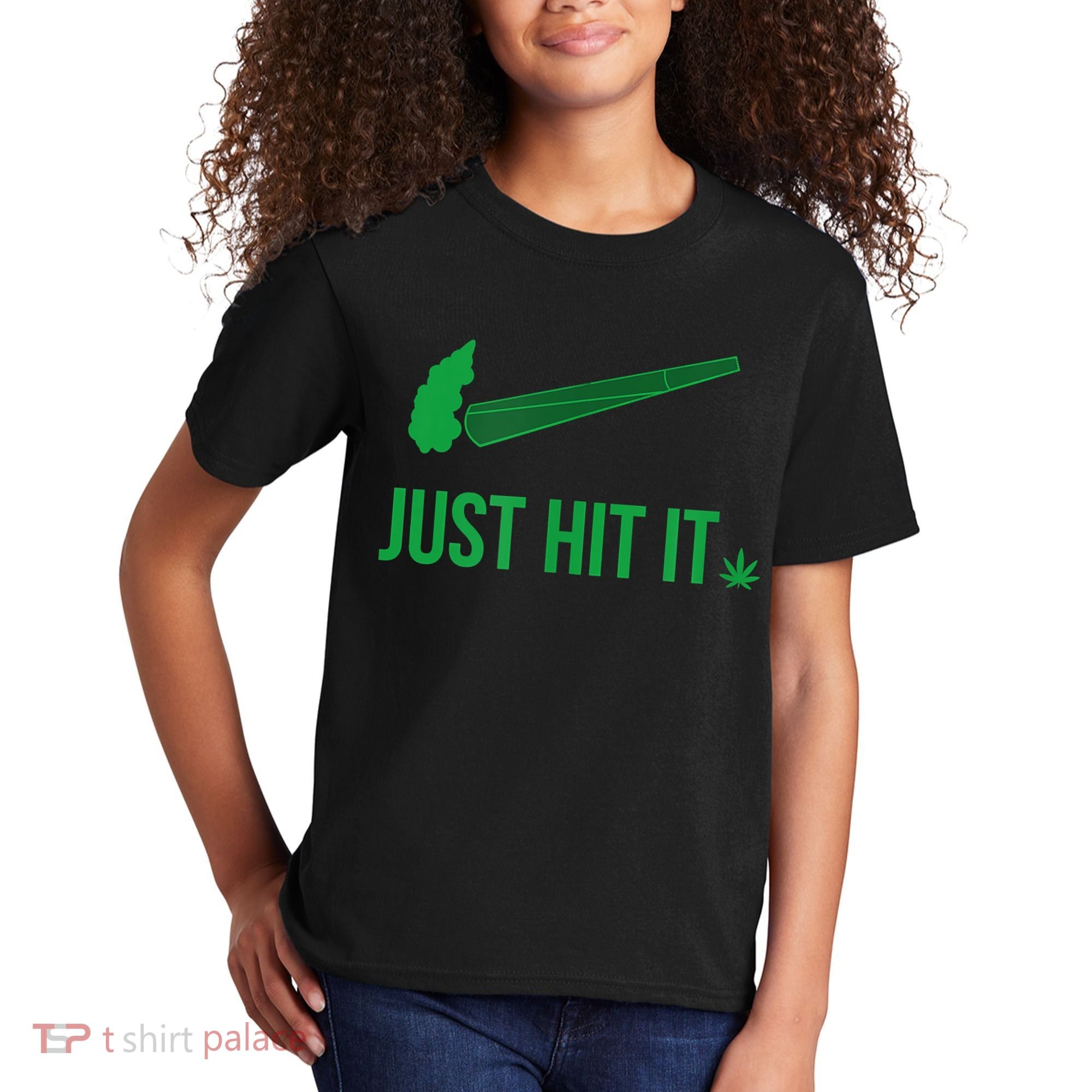 Just Hit It Cannabis Smoker Kids T-Shirt